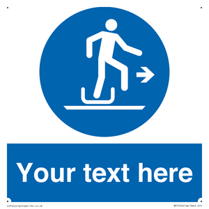 Custom Alighting from a toboggan to the right